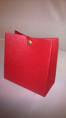 Breed Tasje Metallic rood