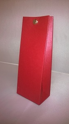 Laag Tasje Metallic Rood