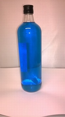 Jenever Curacao (Turqois) Helder - 1 liter 18%vol - enkel af