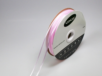 Luxe voile roos 15 mm 25 meter