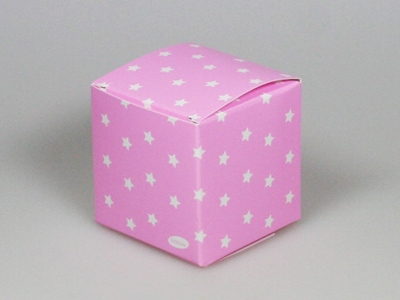 Sterretjes roze kubus