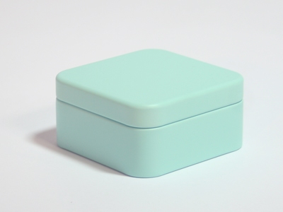 Aqua Blik Vierkant Doosje (24 stuks)
