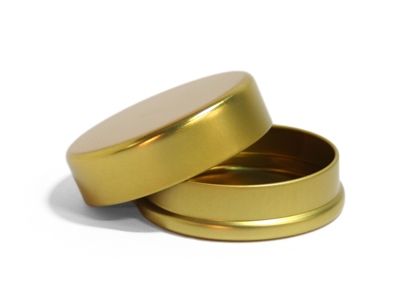 Goud Luxe Blik Rond -  (24 stuks)