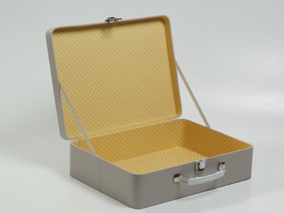 Inside out travel case mastique geel patroon