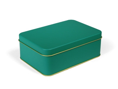 Forest-Goud Blik Rechthoekige Bewaardoos (2 stuks)