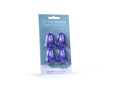 Raket Galaxy Blue Magneten - 4 in Blister (6 stuks)