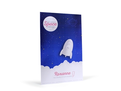 Raket Galaxy Off White Roxanne Geboortekaart
