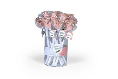 Zwaan Dame Blanche Peach Potlood met Gom (24 stuks)