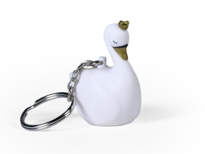 Zwaan Dame Blanche Wit Sleutelhanger (12 stuks)