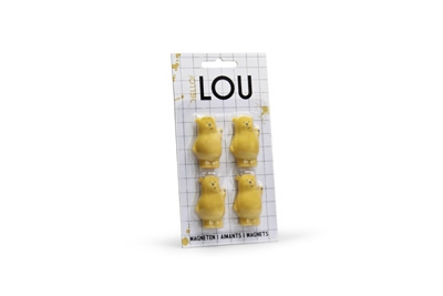 Beer Lou curry magneet (6 stuks (=24 magneten in totaal))