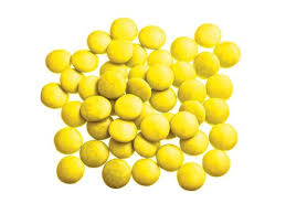 Mini smarties confetti kanarie gelakt 1 kg
