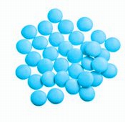 Mini Smarties Confetti Turquoise Gelakt - 1 kg