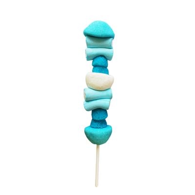 Spekbrochette Blauw Wit