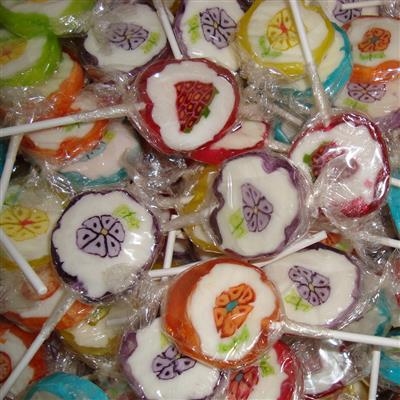 Lollies Retro Bloem-Fruit x100