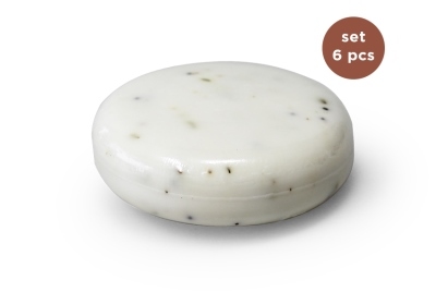 Zeep Rond Wit Scrub (Set van 6 stuks)
