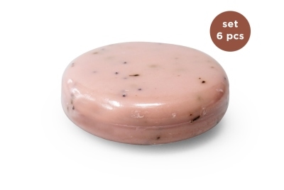 Zeep Rond Magnolia Scrub (Set van 6 stuks)