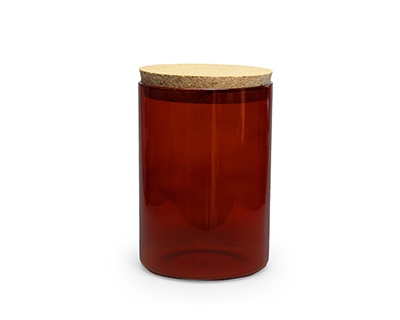 Bokaal Terra 700 ml met Deksel Kurk - Enkel afhalen