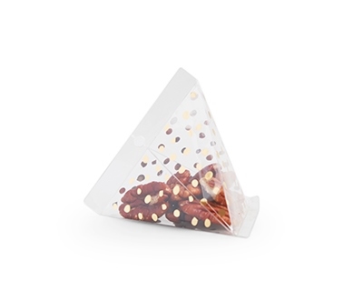 PET Piramide Gouden Stippen (Leeg - 2 sets - 12 stuks/set)