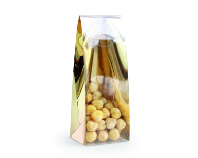 PET Hoog Zakje Gouden Rug (Leeg - 2 sets - 12 stuks/set)