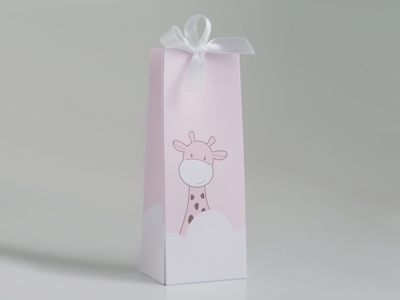 Giraf Raf Roze Laag Tasje (12 stuks)