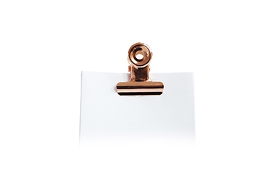 Retro Poster Mini Clip Rose Goud (12 stuks/set)