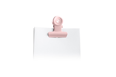 Retro Poster Mini Clip Roze (12 stuks/set)