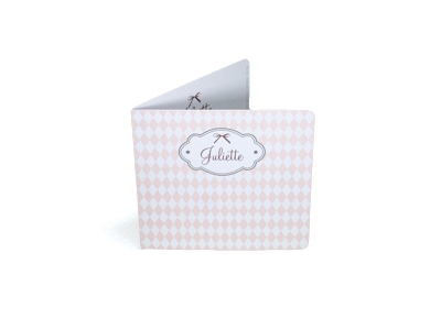 Betty Blush Arlequin Roze Juliette Geboortekaart