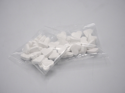 Dextrose Hartjes Wit 20 gram (15 stuks)