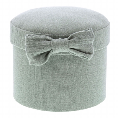 Tetra Ronde Doos met Strik GM Smokey Green 942 (2 stuks)