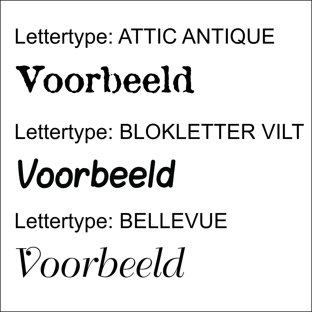 Naamsticker breedte 25 cm (Vanaf 1 stuk)